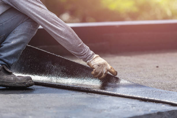 Professional Waterproofing technician working in Pioneer, OH
